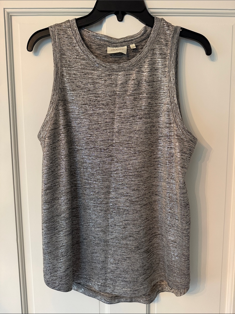 Anthropologie Silver and Heathered Gray Sleeveless Tank